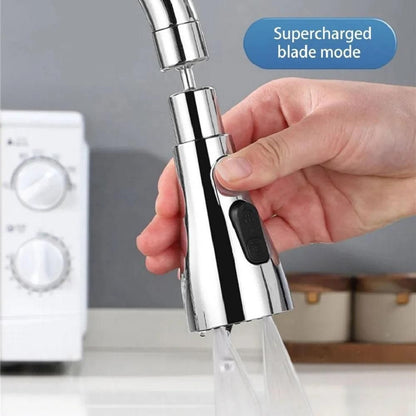 3 Modes Kitchen Sink Faucet Sprayer | 360° Rotating Tap Head | Splash-Proof Water Saving Nozzle