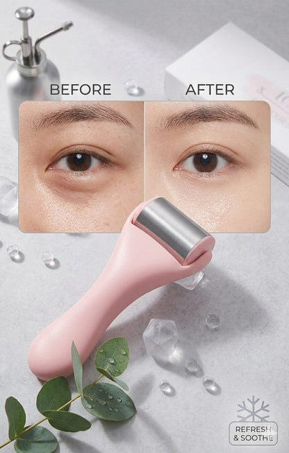 Ice Roller for Face & Eyes – Reduce Puffiness, Dark Circles & Get Instant Glow ✨