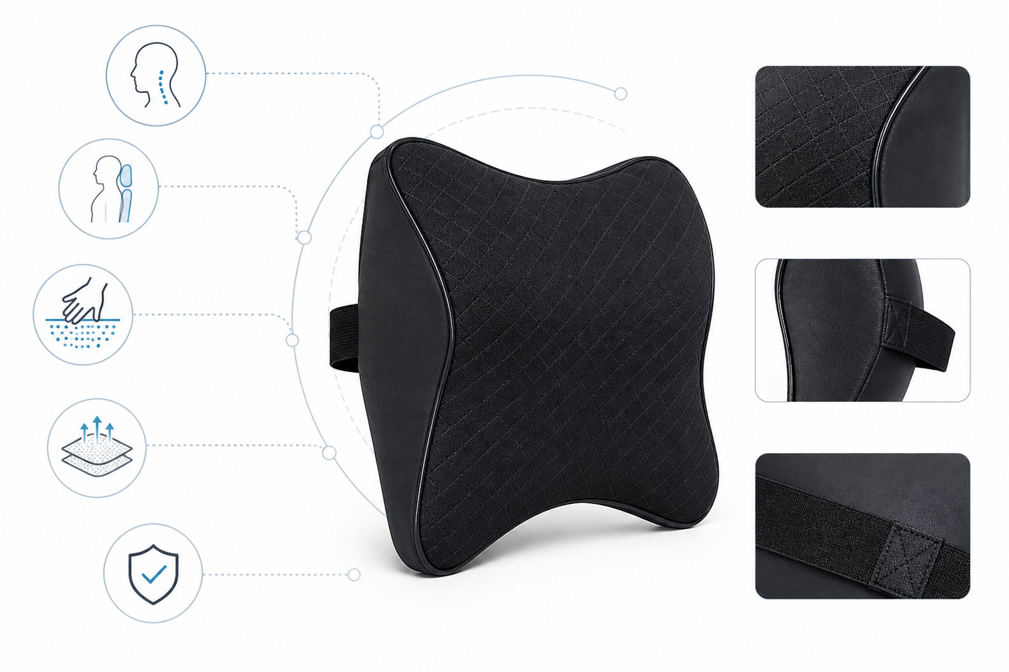 ErgoComfort™ Car Neck Support Pillow – Pain-Free Driving in Minutes