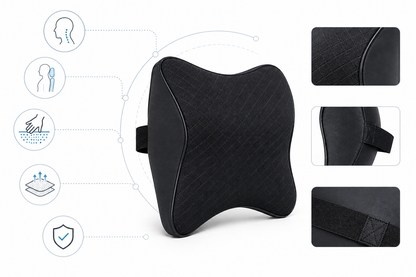 ErgoComfort™ Car Neck Support Pillow – Pain-Free Driving in Minutes